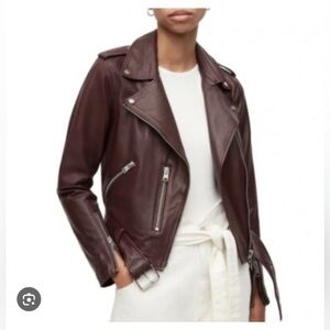 Allsaints Balfern Leather Biker Jacket